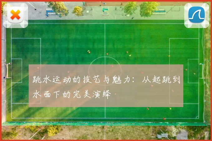 跳水运动的技艺与魅力：从起跳到水面下的完美演绎