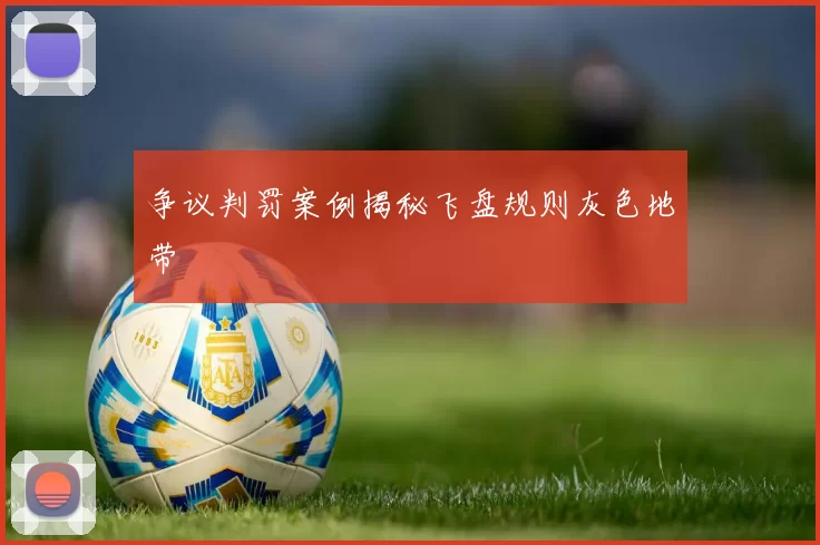 争议判罚案例揭秘飞盘规则灰色地带