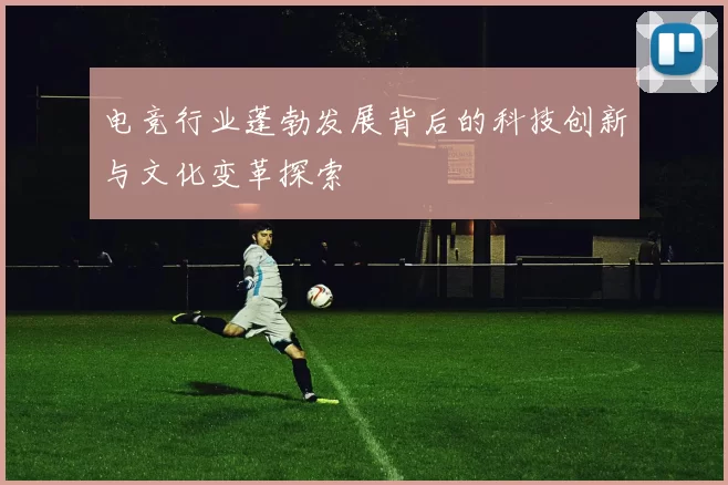 电竞行业蓬勃发展背后的科技创新与文化变革探索
